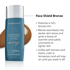 Colorescience Sunforgettable Total Protection Face Shield Bronze SPF 50 | Free Shipping