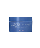 Blue jar of Renee Rouleau Rapid Response Detox Masque on a white background