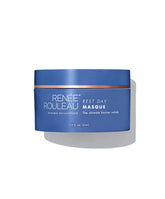 Blue jar of Renee Rouleau Rest Day Masque on a white background