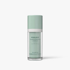 Skincare bottle labeled 'Rosalieve' on a white background