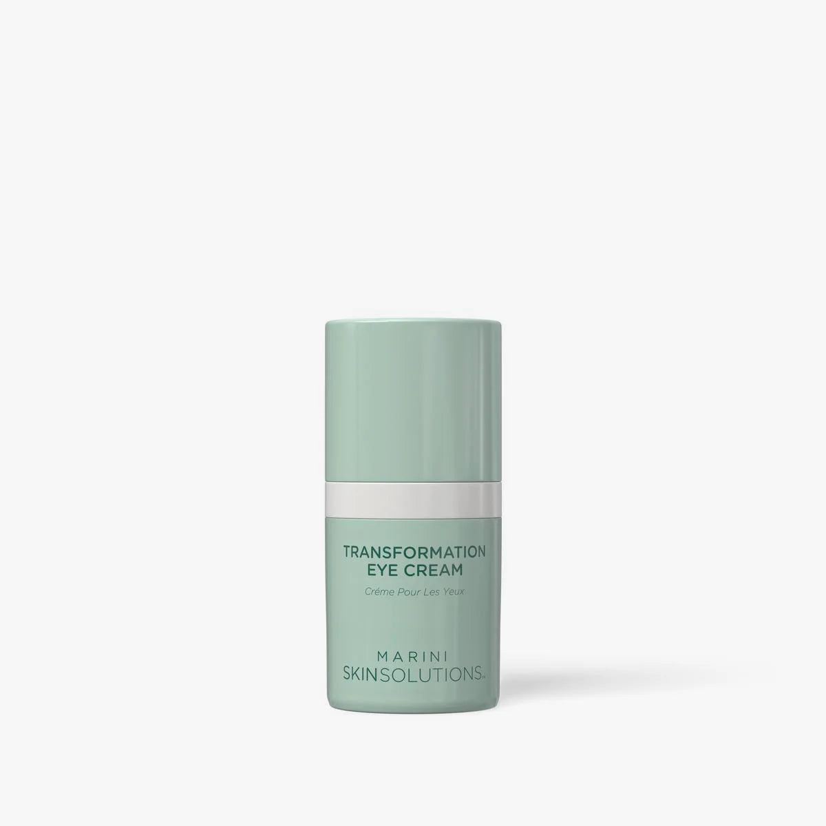 green bottle of eye cream