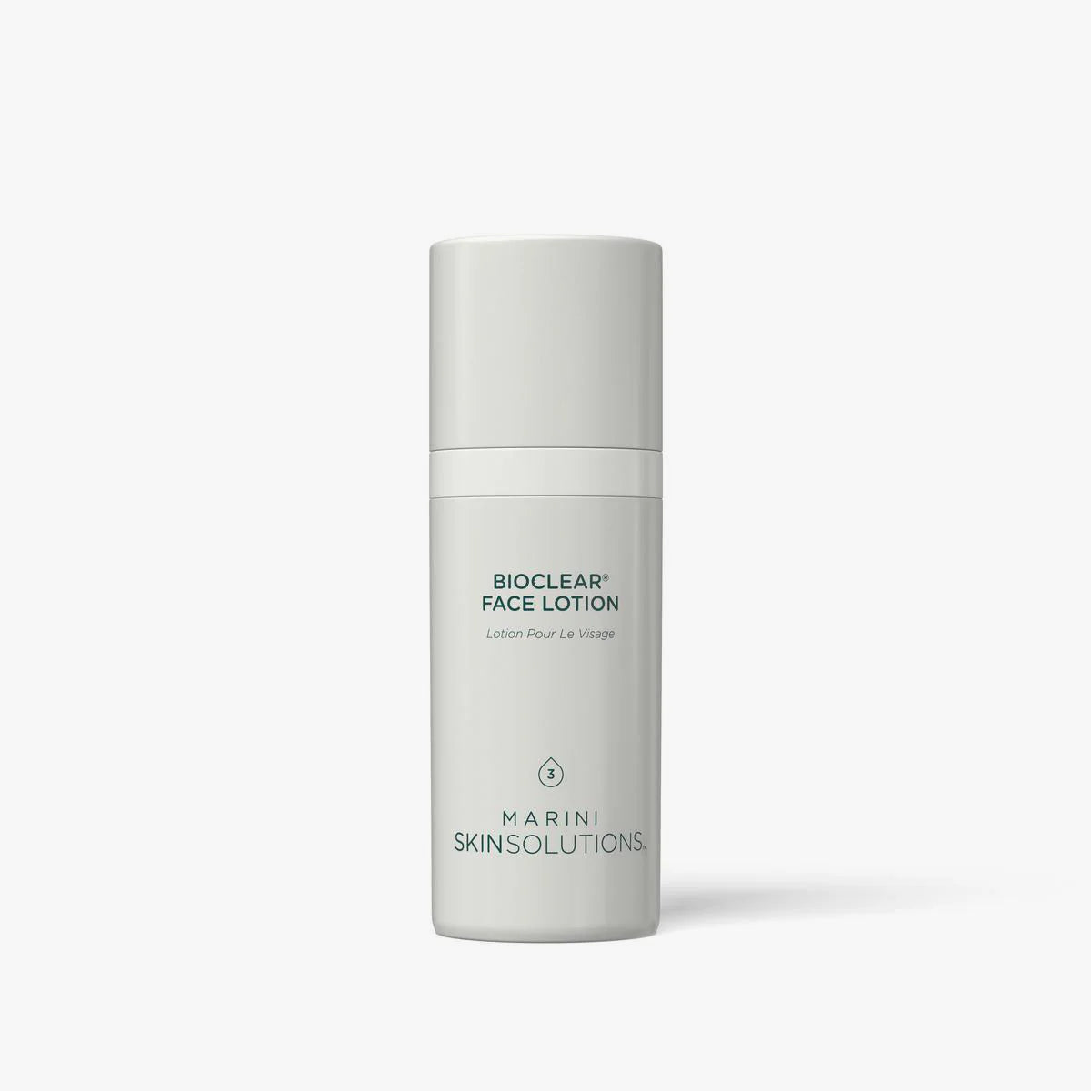 Bioclear Face Lotion bottle by Marini Skinsolutions on a white background
