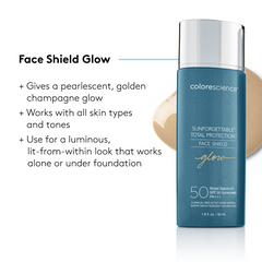 Colorescience Sunforgettable Total Protection Face Shield Glow SPF 50 | Free Shipping
