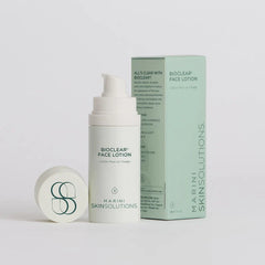 Marini Skin Solutions Bioclear Face Lotion with packaging on a light gray background