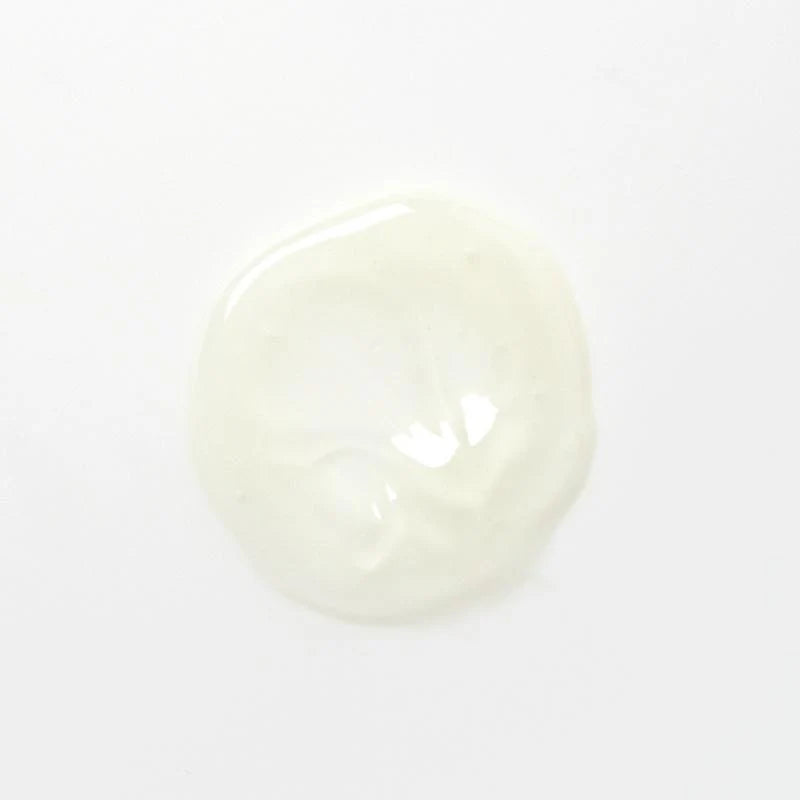 White pearly cream on a white background